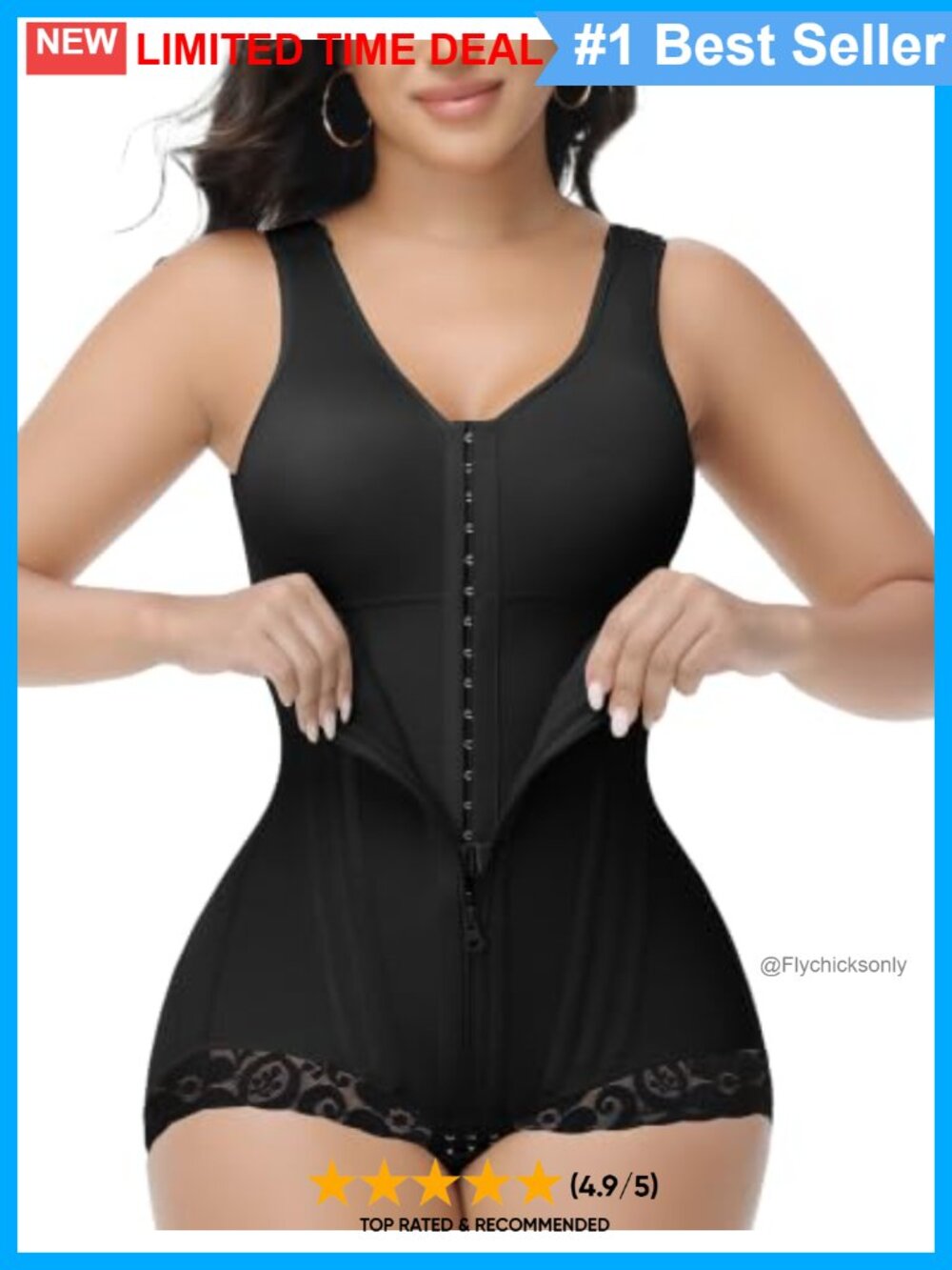 Fajas Colombianas Bodysuit Tummy Control Shapewear with Bra